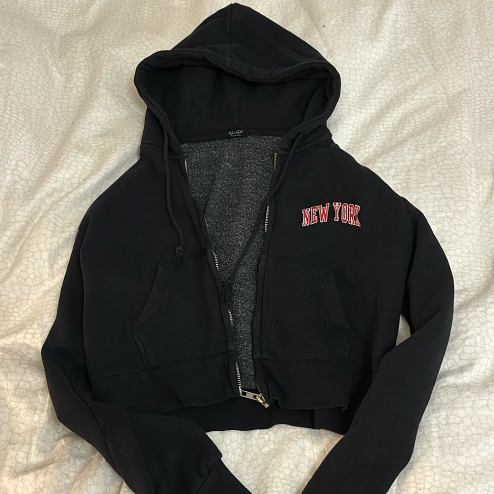 John Galt Crop New York Hoodie
